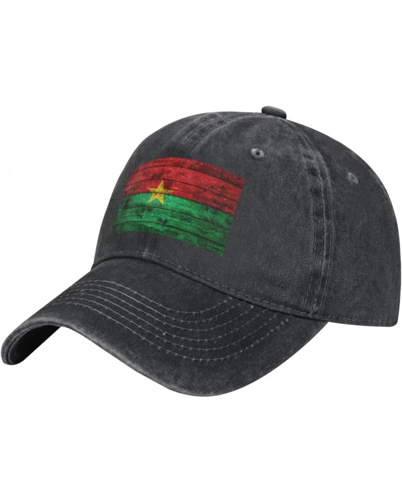 Flag of Burkina Faso Baseball Cap for Men Women Fashionable Adjustable Denim Hat $14.99 Baseball Caps