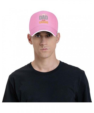 Hat Your Dad is My Cardio Baseball Cap Men Gifts Trucker Hat Women Sun Hat Dad Cap Fishing hat Black Pink $10.75 Baseball Caps