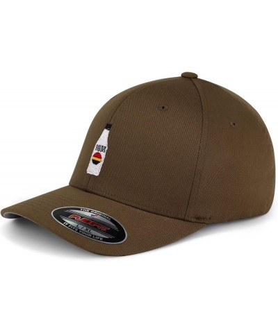 Rum Embroidered Flexfit Cap Party Night Whiskey Khaki $11.48 Baseball Caps