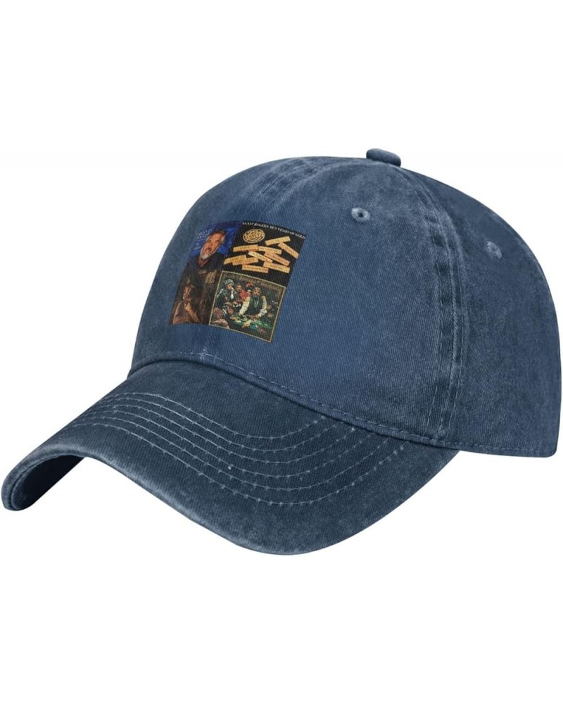 Cowboy Hat Baseball Cap Vintage Washed Unisex Adjustable Hat Black Navy Blue $9.65 Cowboy Hats