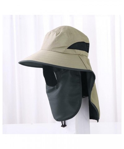 Sun Fishing Adjustable Protection and Solid Men's Color Women's Hiking Travel Out Hat Cap Summer Cap for Men Beige $9.77 Sun ...