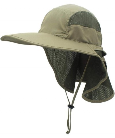 Summer Unisex-Adult Outdoor Visor Cap Wide Brim Sun Hat Waterproof and Resistant Adjustable Breathable Foldable Mens Fisherma...