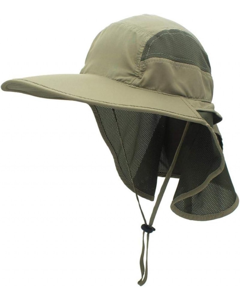 Summer Unisex-Adult Outdoor Visor Cap Wide Brim Sun Hat Waterproof and Resistant Adjustable Breathable Foldable Mens Fisherma...