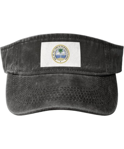 Flag of Palm Beach, Florida Sun Hat Sun Visor Hats for Women Men Baseball Cap Golf Hats Black $13.02 Sun Hats