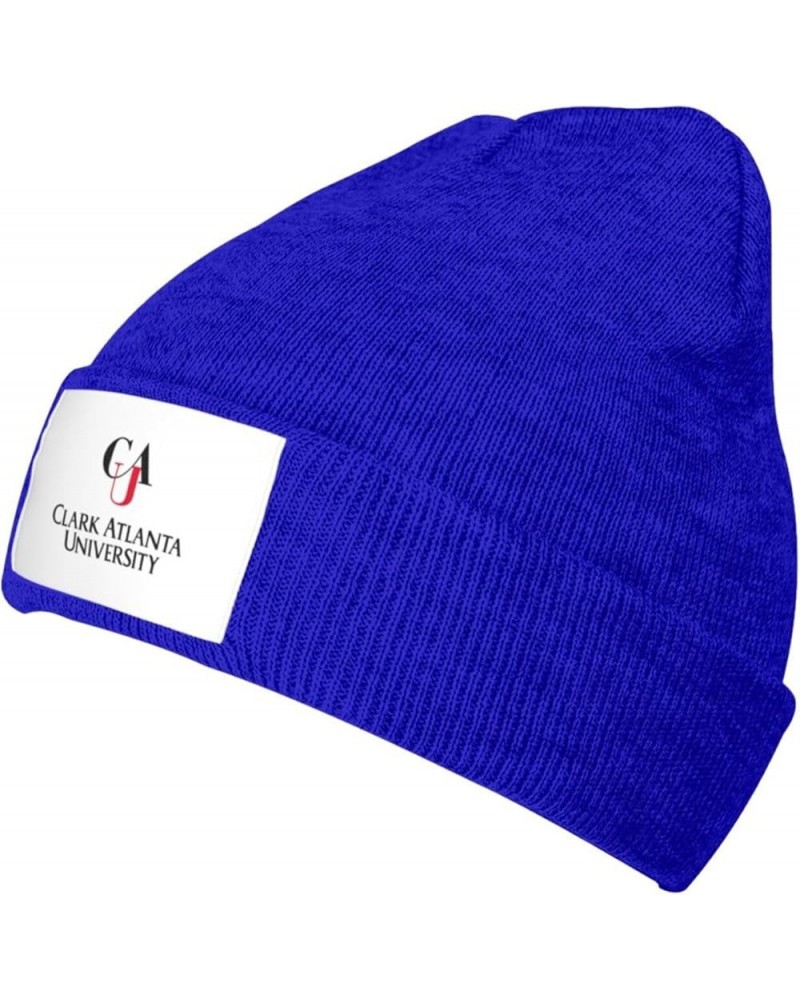 Clark Atlanta University Logo Classic Warm Winter Knit Cap Fleece Lined Beanie Hat Blue $7.48 Skullies & Beanies