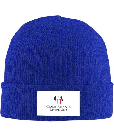 Clark Atlanta University Logo Classic Warm Winter Knit Cap Fleece Lined Beanie Hat Blue $7.48 Skullies & Beanies