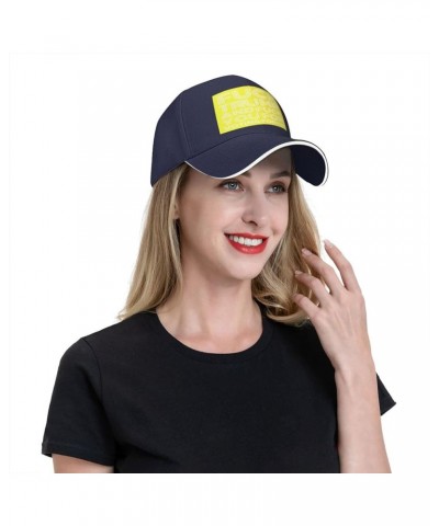 Fuck Trump and Fuck You for Voting for Him Baseball Cap Sandwich Brim Hats for Men Women Adjustable Caps Navy Blue $9.64 Base...