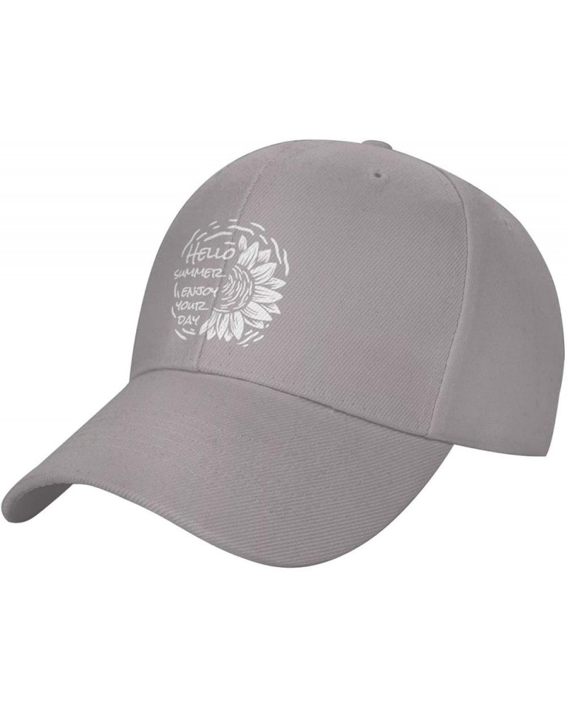 Enjoy Your Day Sunflower Baseball Cap Sports Dad Hat Black Trucker Hats Gray $9.81 Baseball Caps