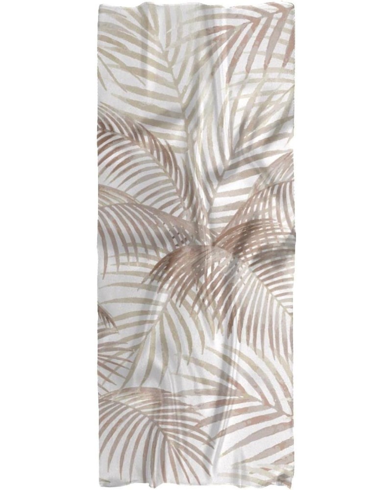 Scarf for Women Lightweight Spring Fall Winter Scarves Shawl Wraps Light Brown Palm Leaves $11.17 Scarves