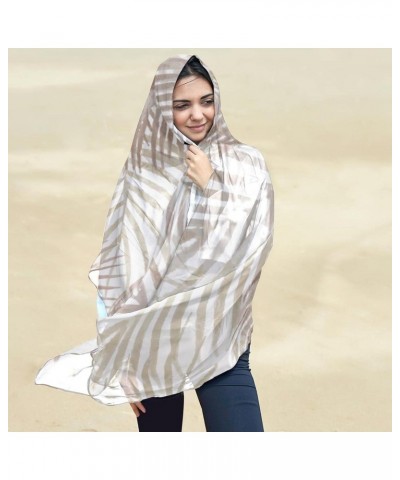 Scarf for Women Lightweight Spring Fall Winter Scarves Shawl Wraps Light Brown Palm Leaves $11.17 Scarves