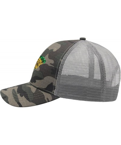 Flag Map Mesh Brazil Baseball Hat Funny Golf Hat for Men Gifts for Her Workout Camo3 $13.26 Baseball Caps