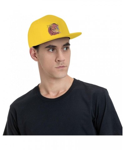 The Angry Dragon Baseball Cap for Men Women Snapback Hat Trucker Flat Bill Caps Sun Hat Yellow $12.48 Baseball Caps