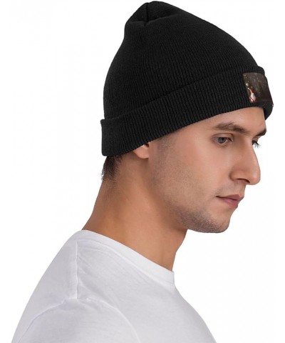 Unisex Beanie for Men and Women Christmas Decorate Knit Hat Winter Beanies Soft Warm Ski Hats Black $12.52 Skullies & Beanies