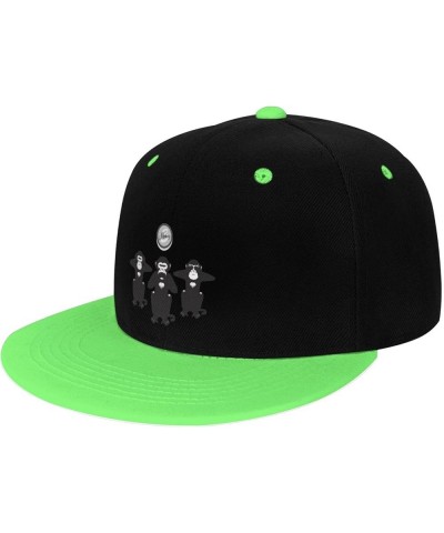 Three Monkeys Snapback Hat for Men Women Baseball Cap Trucker Flat Bill Hats Dad Caps Green $10.91 Baseball Caps