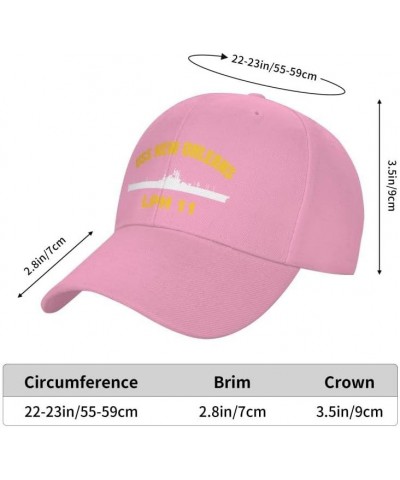 USS New Orleans Lph-11 Flag Denim Hats Baseball Caps Fisherman's hat Knitted hat Pink $14.11 Baseball Caps