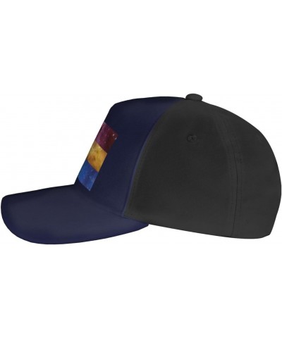 Pansexual Galaxy Pride Flag LGBTQ Baseball Cap Adjustable Men Women Tucker Dad Hat Black $18.74 Baseball Caps