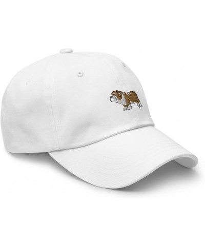 Bulldog hat, Bulldog mom hat, Bulldog dad hat, Embroidered Unisex Baseball hat, Bulldog Gifts for Bulldog Lovers. White $18.8...