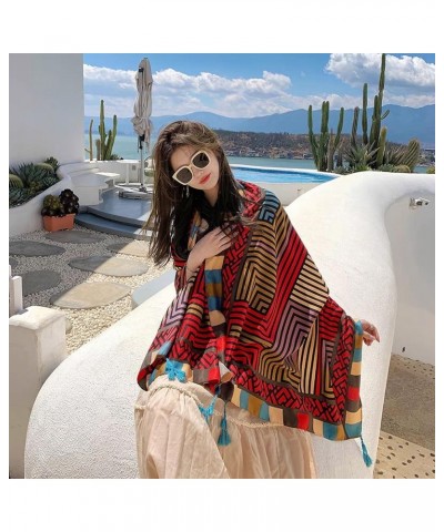 Beach Shawl &Wrap for Women Summer Scarfs Cotton&Linen Boho Sunscreen Tassel Fashion Scarves 70.8 "x35.4/180x90CM Pg0035 $10....