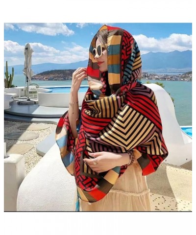 Beach Shawl &Wrap for Women Summer Scarfs Cotton&Linen Boho Sunscreen Tassel Fashion Scarves 70.8 "x35.4/180x90CM Pg0035 $10....