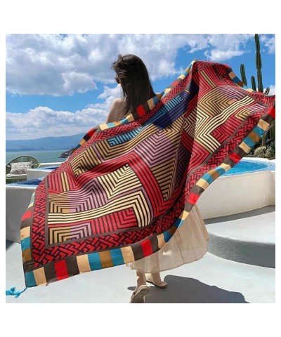 Beach Shawl &Wrap for Women Summer Scarfs Cotton&Linen Boho Sunscreen Tassel Fashion Scarves 70.8 "x35.4/180x90CM Pg0035 $10....