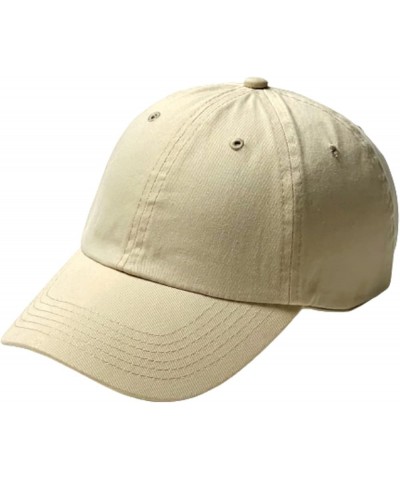 Classic Low Profile 100% Cotton Hat Men Women Unisex Blank Baseball Cap Dad Hat Adjustable Unstructured Plain Cap Beige $10.0...