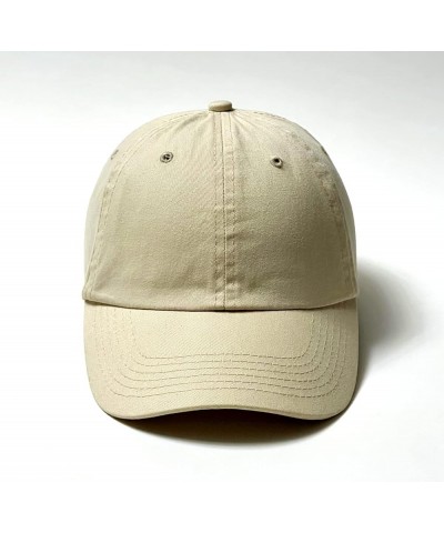 Classic Low Profile 100% Cotton Hat Men Women Unisex Blank Baseball Cap Dad Hat Adjustable Unstructured Plain Cap Beige $10.0...