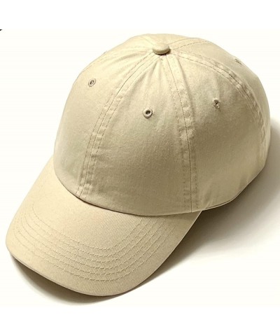 Classic Low Profile 100% Cotton Hat Men Women Unisex Blank Baseball Cap Dad Hat Adjustable Unstructured Plain Cap Beige $10.0...