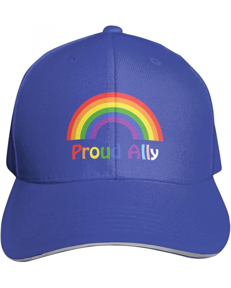 Pride Month LGBTQ Gay Pride Ally Baseball Cap Hats for Men Women Sun Hat Dad Hats Running Workouts Hats Blue $9.84 Baseball Caps