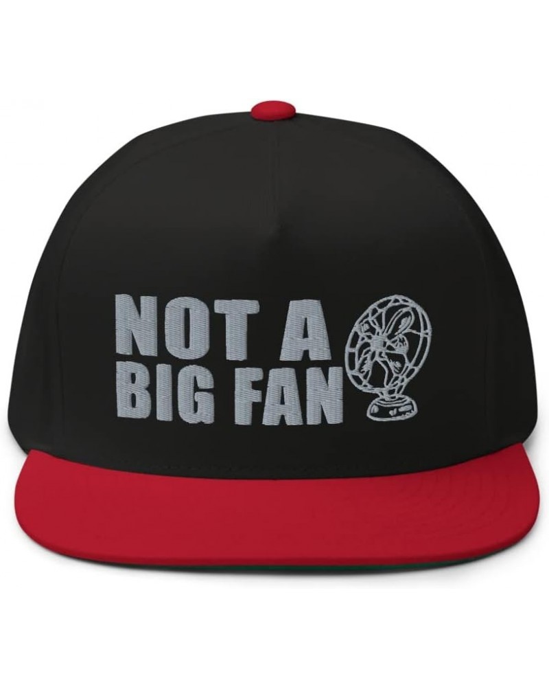 Not A Big Fan Funny Banter Hat Black/ Red $18.80 Baseball Caps