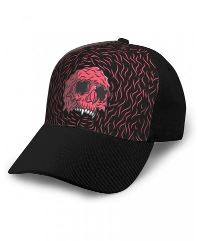 Horrible Skull Baseball Cap Women Men Hat Outdoor Leisure Sun Hat Adjustable Truck Driver Baseball Caps Dad Hats Black $13.17...