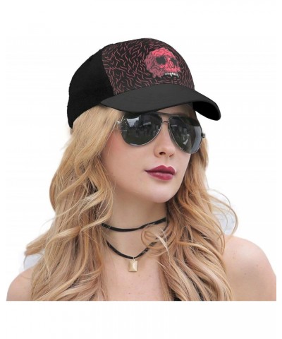 Horrible Skull Baseball Cap Women Men Hat Outdoor Leisure Sun Hat Adjustable Truck Driver Baseball Caps Dad Hats Black $13.17...