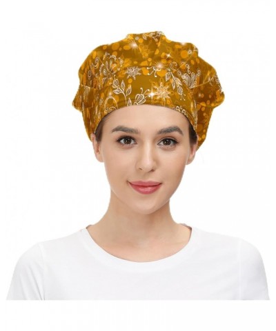 Working Cap with Sweatband Elastic Toggle Adjustable Bouffant Hats Printed Multi Color 69 Christmas (11) $11.39 Balaclavas