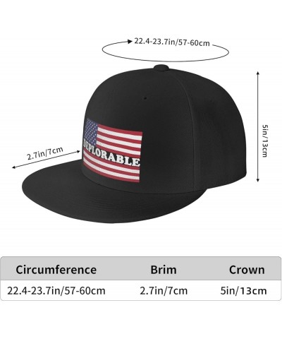 Men Women Adjustable Baseball Caps, Deplorable American Flag Unisex Plain Hats Vintage Trucker Dad Cap Black Black $8.81 Base...