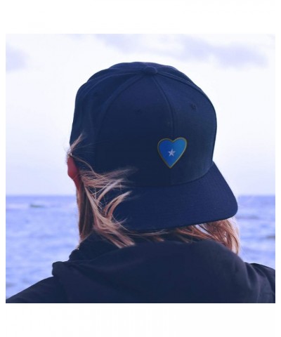 Custom Baseball Cap Heart Somalia Flag Embroidery Flags Dad Hats for Men & Women White Design Only $15.65 Baseball Caps