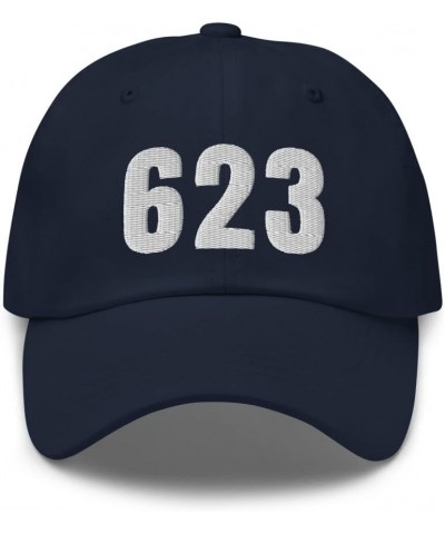 623 Hat Phoenix AZ Hat Mobile Telephone Area Code 623 Dad Cap Embroidered Dad Hat Baseball Cap Navy $19.95 Baseball Caps