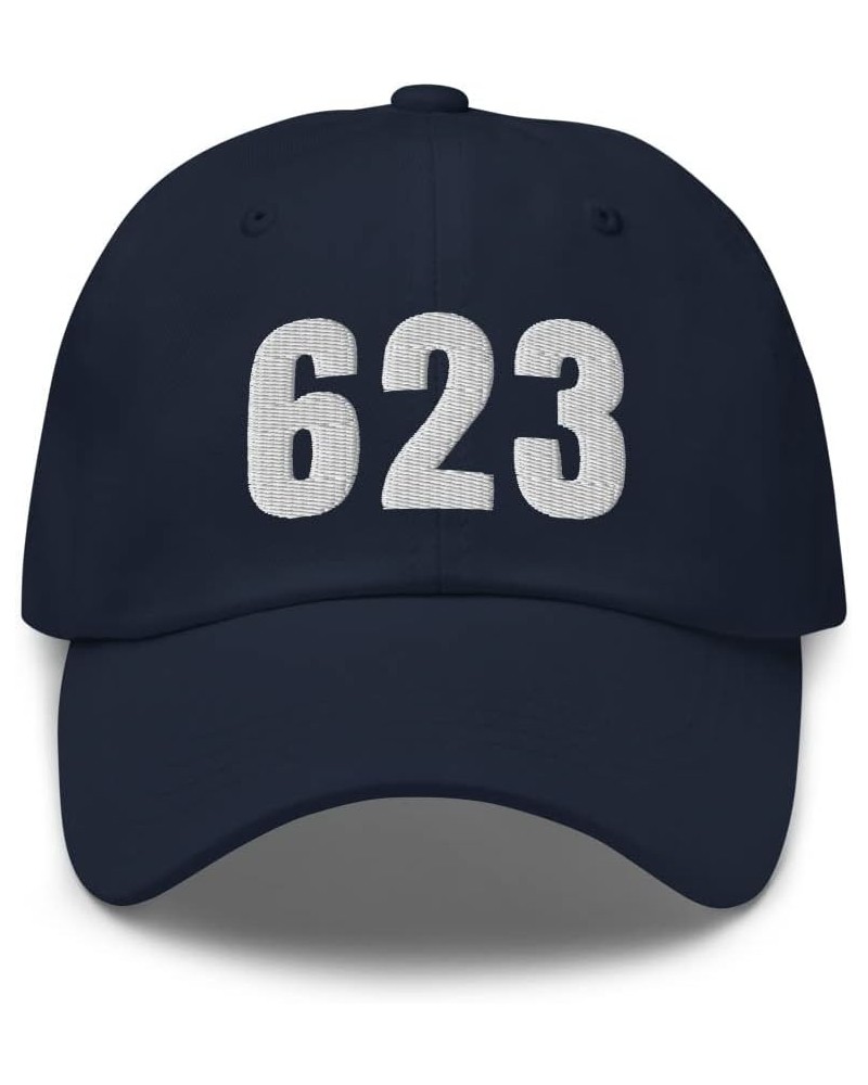 623 Hat Phoenix AZ Hat Mobile Telephone Area Code 623 Dad Cap Embroidered Dad Hat Baseball Cap Navy $19.95 Baseball Caps