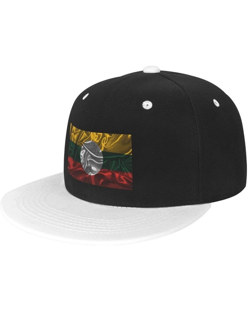 Silk Style Flag of The Shan State Baseball Cap for Men Women Snapback Hat Adjustable Flat Bill Hats White $11.87 Baseball Caps