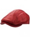 1 Pcs of 100% Genuine Leather Ascot Newsboy Hat Cap (Large) Red $32.89 Newsboy Caps