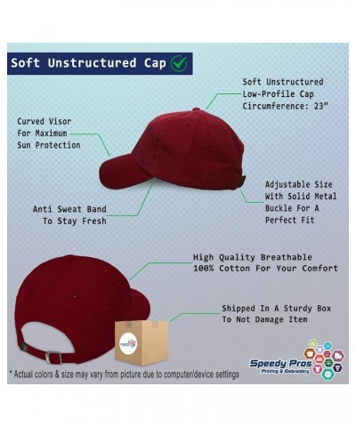 Soft Baseball Cap Belgium Soccer World Cup Cotton Dad Hats for Men & Women Burgundy $11.20 Baseball Caps