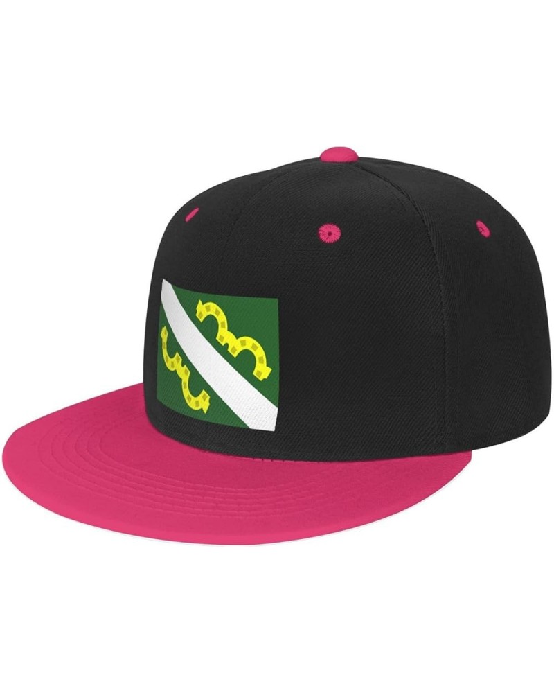 Flag of Maunabo, Puerto Rico Baseball Cap for Men Women Snapback Hat Adjustable Flat Bill Hats Pink $10.88 Baseball Caps