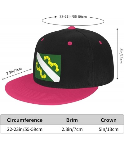 Flag of Maunabo, Puerto Rico Baseball Cap for Men Women Snapback Hat Adjustable Flat Bill Hats Pink $10.88 Baseball Caps