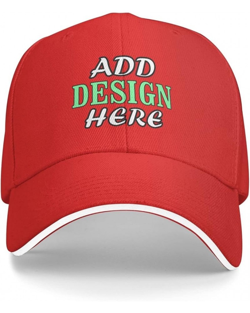 Custom Hats Personalized Adjustable Hat with Your Text/Photo/Image/Logo Trucker Hat Dad Hat, Unisex Indoor/Outdoor Hat Curved...