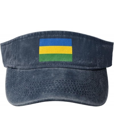 Прапор Лемко-Русинської Республіки Sun Visor Hats for Women Men Adjustable Sports Sun Hats Cotton Golf Cap Navy Blue $11.90 S...