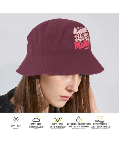 Awesome Like My Son Bucket Hat Bucket Hat Vintage Women Hat for Golf Accessories for Fishing Must Haves Deep Rose $12.75 Buck...