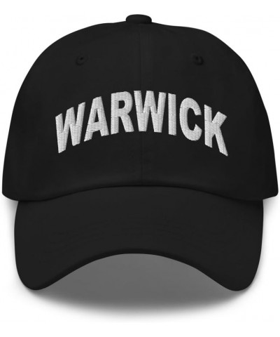 Warwick Rhode Island Hat Warwick RI Cap Embroidered Adjustable Dad Hat Unisex Black $18.00 Baseball Caps