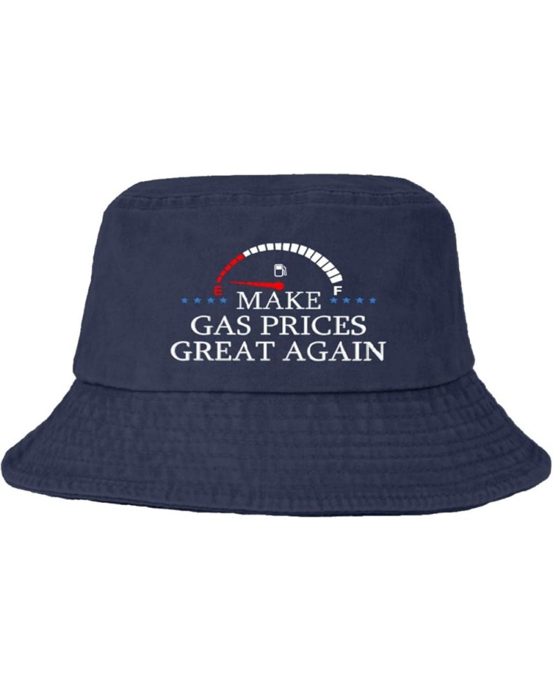 Bucket Hat for Teens Cute Make Prices Great Again Sun Hats Suitable for Beach Sun Outdoor Hat Gift Navy $13.04 Bucket Hats