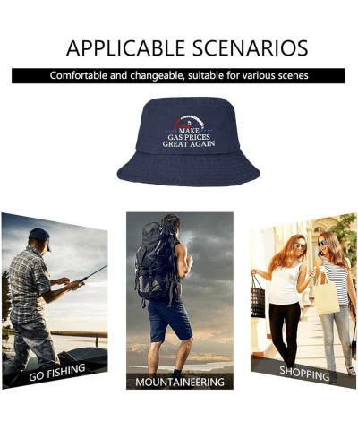 Bucket Hat for Teens Cute Make Prices Great Again Sun Hats Suitable for Beach Sun Outdoor Hat Gift Navy $13.04 Bucket Hats