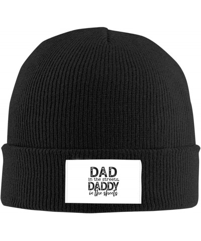 Dad in The Streets Daddy in The Sheets Beanie Cap Beanie Hat Casual Skiing Cap Classic Knit Hat Warm Skull Cap for Men Women ...