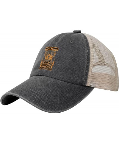 Hunting and Fishing What Else There Retro Mesh Baseball Cap Men Women Sport Caps Trucker Hat Black $12.96 Baseball Caps