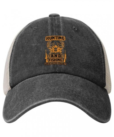 Hunting and Fishing What Else There Retro Mesh Baseball Cap Men Women Sport Caps Trucker Hat Black $12.96 Baseball Caps